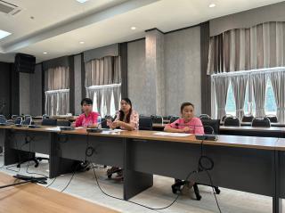 9. ประชุมบุคลากรประจำสำนักบริการวิชาการและจัดหารายได้ ครั้งที่ 4/2566 วันที่ 21 พฤศจิกายน 2566 ณ ห้องประชุม KPRU HOME ชั้น 1 สำนักบริการวิชาการและจัดหารายได้